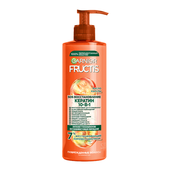 Изображение продукта Крем для волос Garnier Fructis SOS Восстановление 10в1