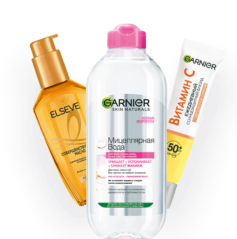 Примеры продуктов Garnier Frictis SOS Восстановление